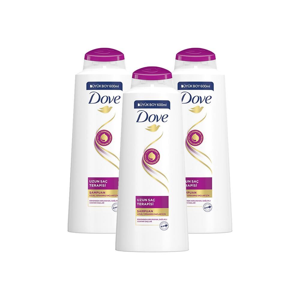 Dove Şampuan Uzun Saç Terapisi x 3
