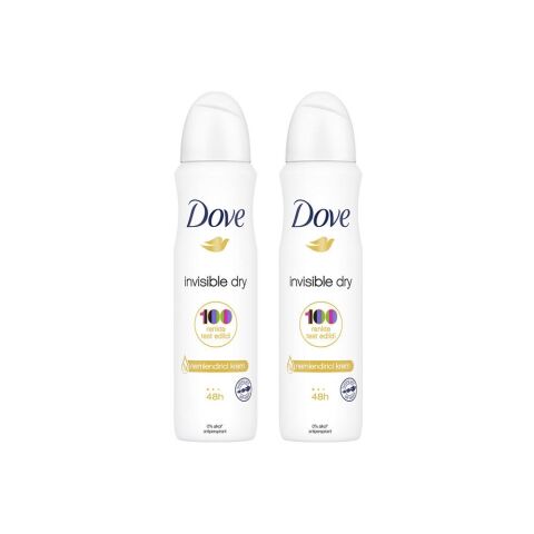 Dove Sprey Deodorant Invisible Dry Kadın 150 ml x 2
