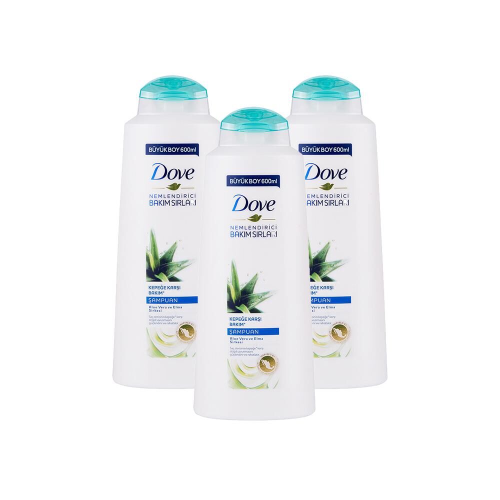 Dove Kepeğe Karşı Etkili Nemlendirici Saç Bakım Şampuanı x 3