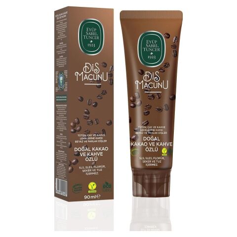 Doğal Kakao ve Kahve Özlü Diş Macunu 90 ml