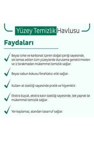 Sleepy Easy Clean 100 Lü Yüzey Temizlik Havlusu 2 Adet