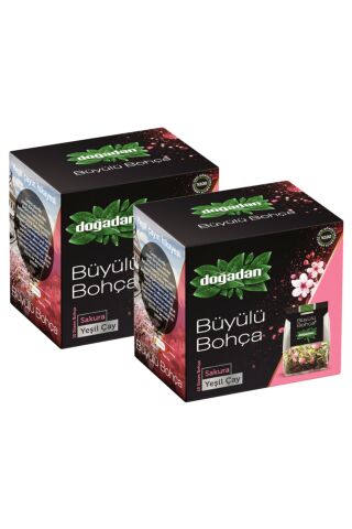 Doğadan Büyülü Bohça Sakura Yeşil Çay 10'lu 12 G x 2