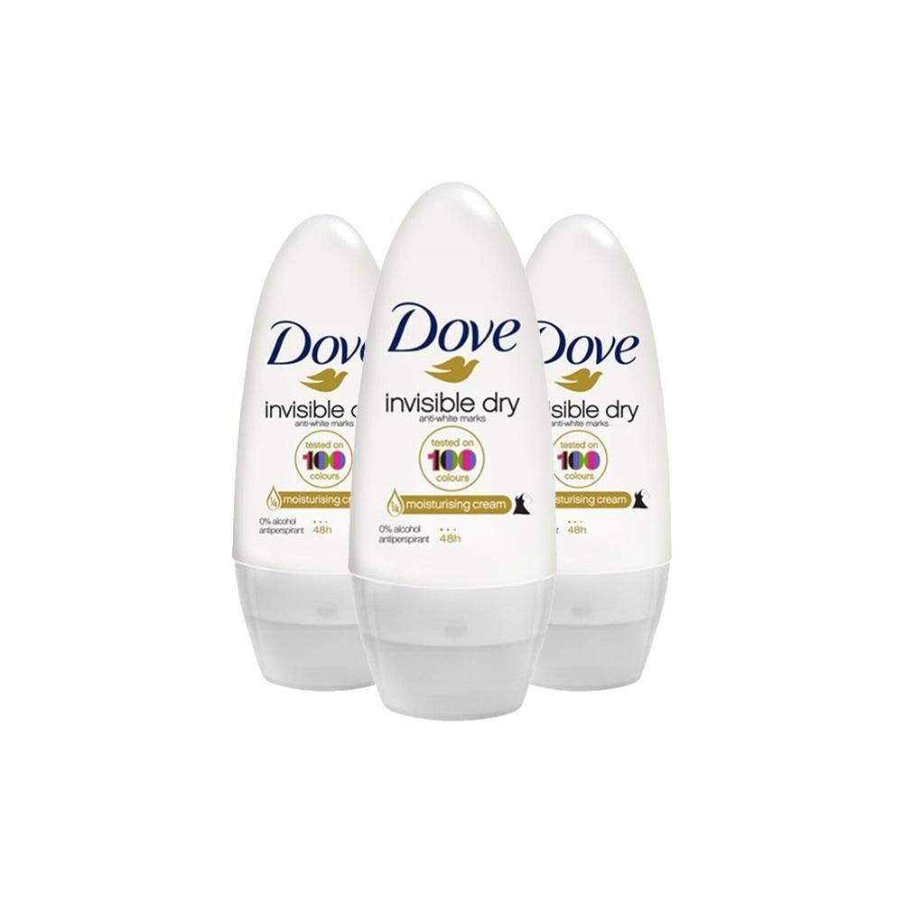 Dove Roll-On Invisible Dry Kadın 50 ml x 3