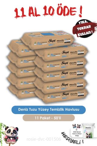 Sleepy 11 AL 10 ÖDE Bio Çözünür Deniz Tuzlu 50'li ve ROSIE