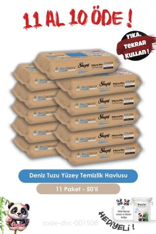 Sleepy 11 AL 10 ÖDE Bio Çözünür Deniz Tuzlu 50'li ve ROSIE