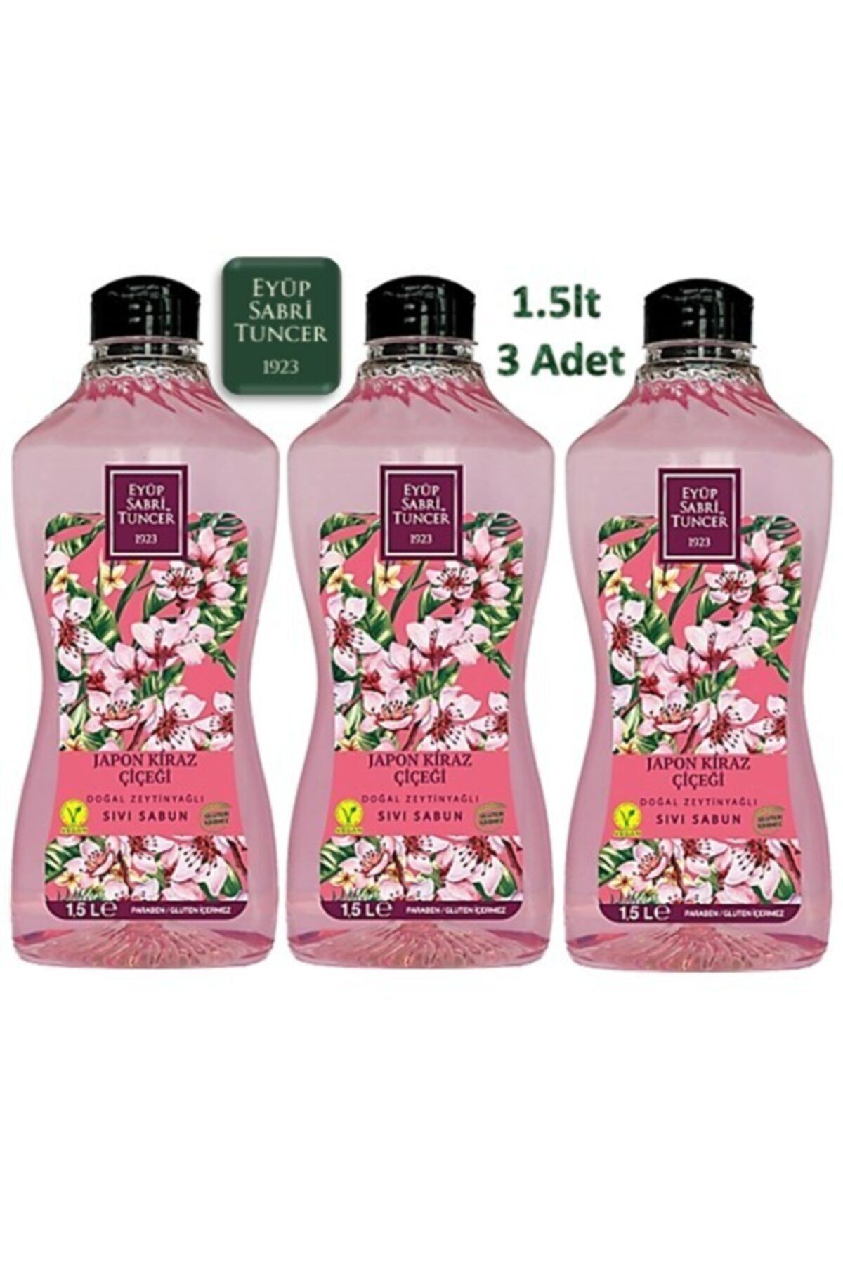 Sıvı Sabun Japon Kiraz Çiçeği 1.5 Lt 3'lü