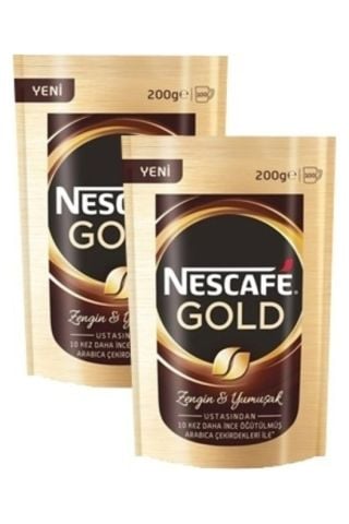 Nescafe Gold Çözünebilir Kahve 200 Gr x 2