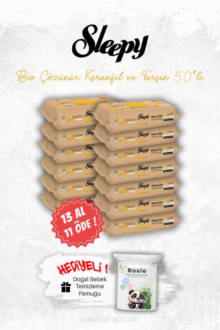 Sleepy 13 AL 11 ÖDE Bio Çözünür Karanfil ve Tarçın 50'li ve ROSIE