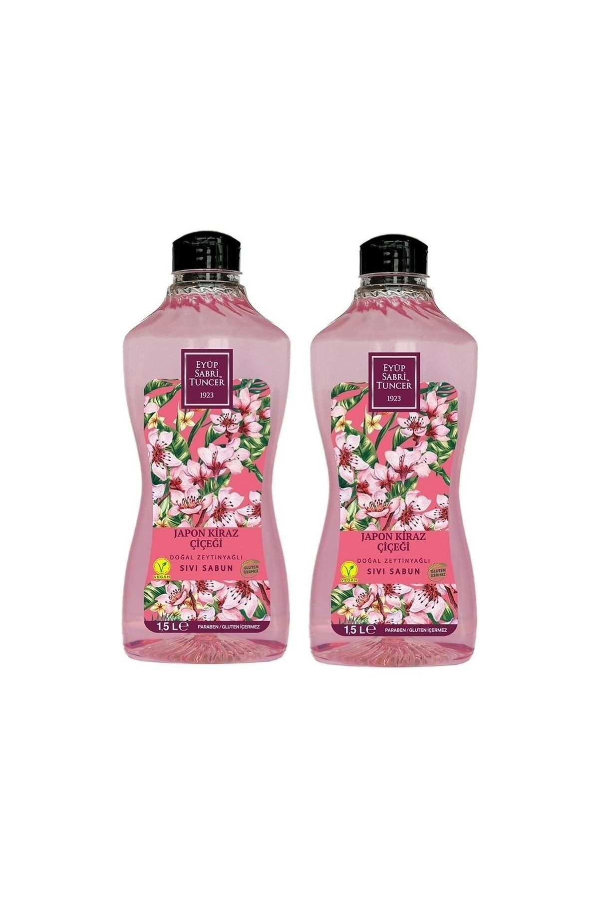 Eyüp Sabri Tuncer Doğal Zeytinyağlı Sıvı Sabun Japon Kiraz Çiçeği 1500 Ml X 2