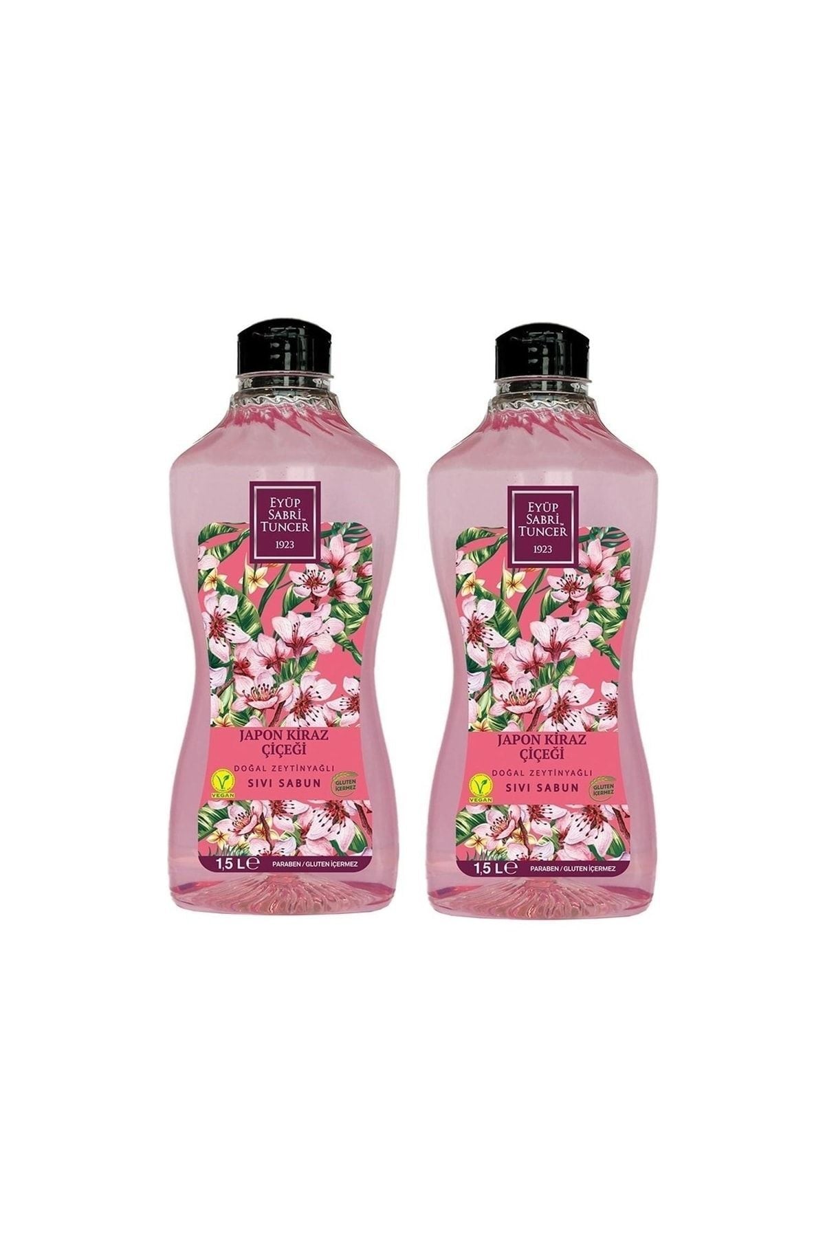 Eyüp Sabri Tuncer Doğal Zeytinyağlı Sıvı Sabun Japon Kiraz Çiçeği 1500 Ml X 2