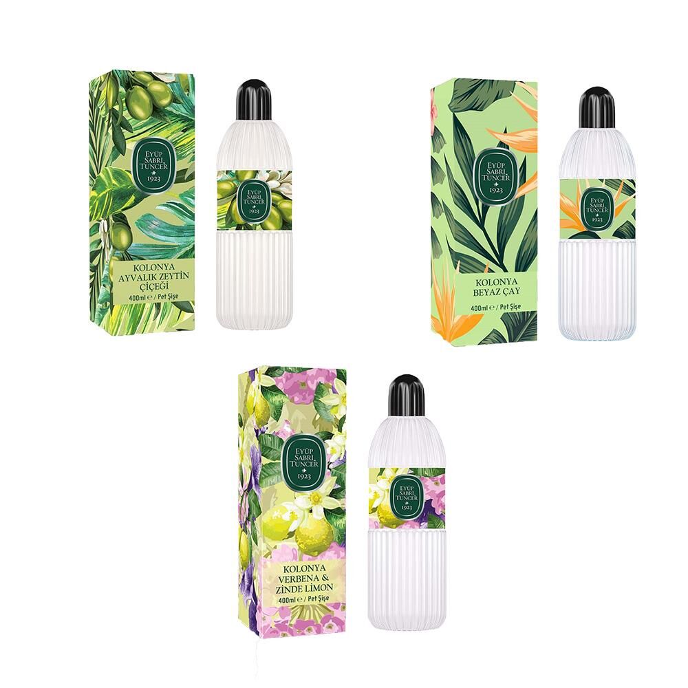 Eyüp Sabri Tuncer Kolonya Verbena & Zinde Limon, Ayvalık Zeytin Çiçeği ve Beyaz Çay