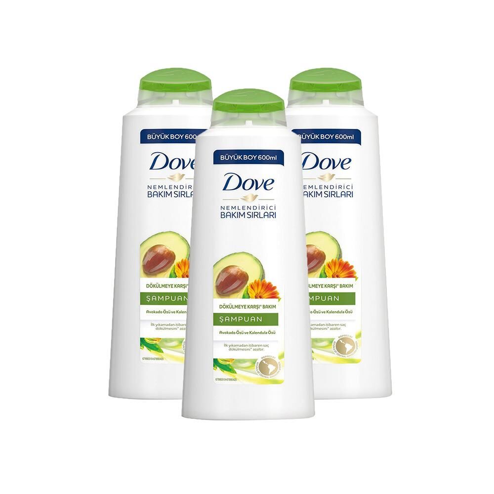 Dove Avokado ve Kalendula Özlü Şampuan x 3