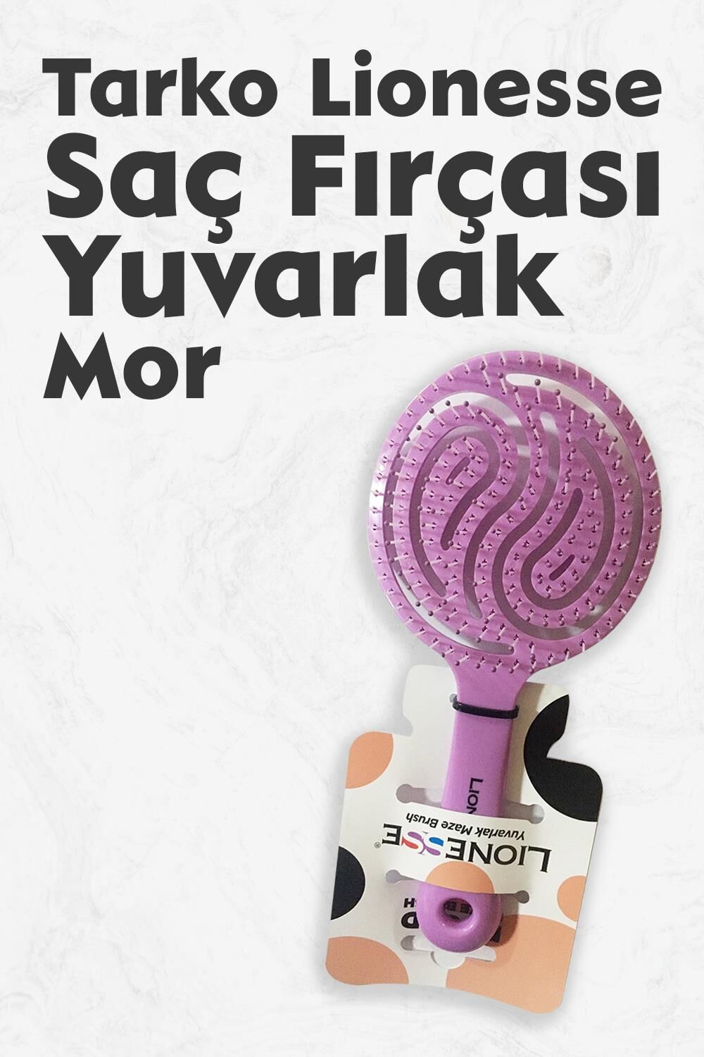 Tarko Lionesse Saç Fırçası Yuvarlak Mor
