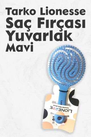 Tarko Lionesse Saç Fırçası Yuvarlak Mavi