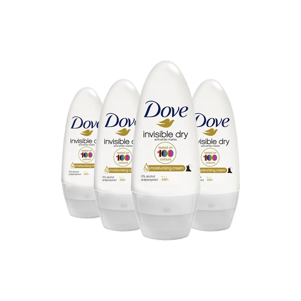 Dove Roll-On Invisible Dry Kadın 50 ml x 4