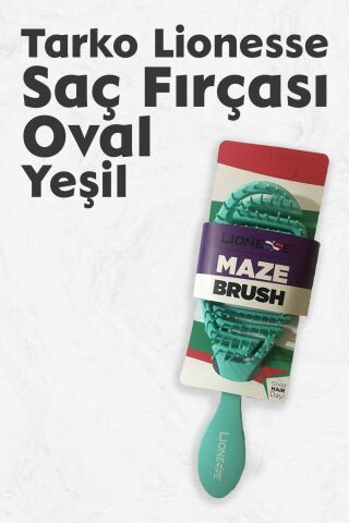 Tarko Lionesse Saç Fırçası Oval Yeşil