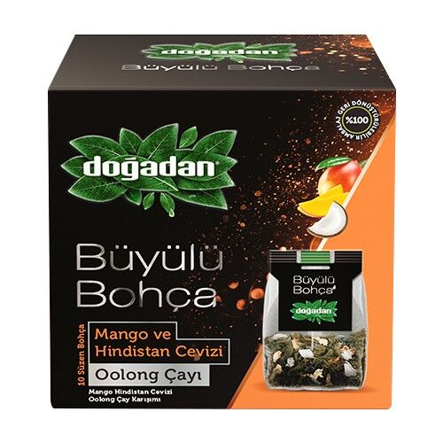 Doğadan Büyülü Bohça Oolong Çayı Mango ve Hindistan Cevizi