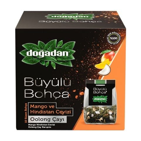 Doğadan Büyülü Bohça Oolong Çayı Mango ve Hindistan Cevizi