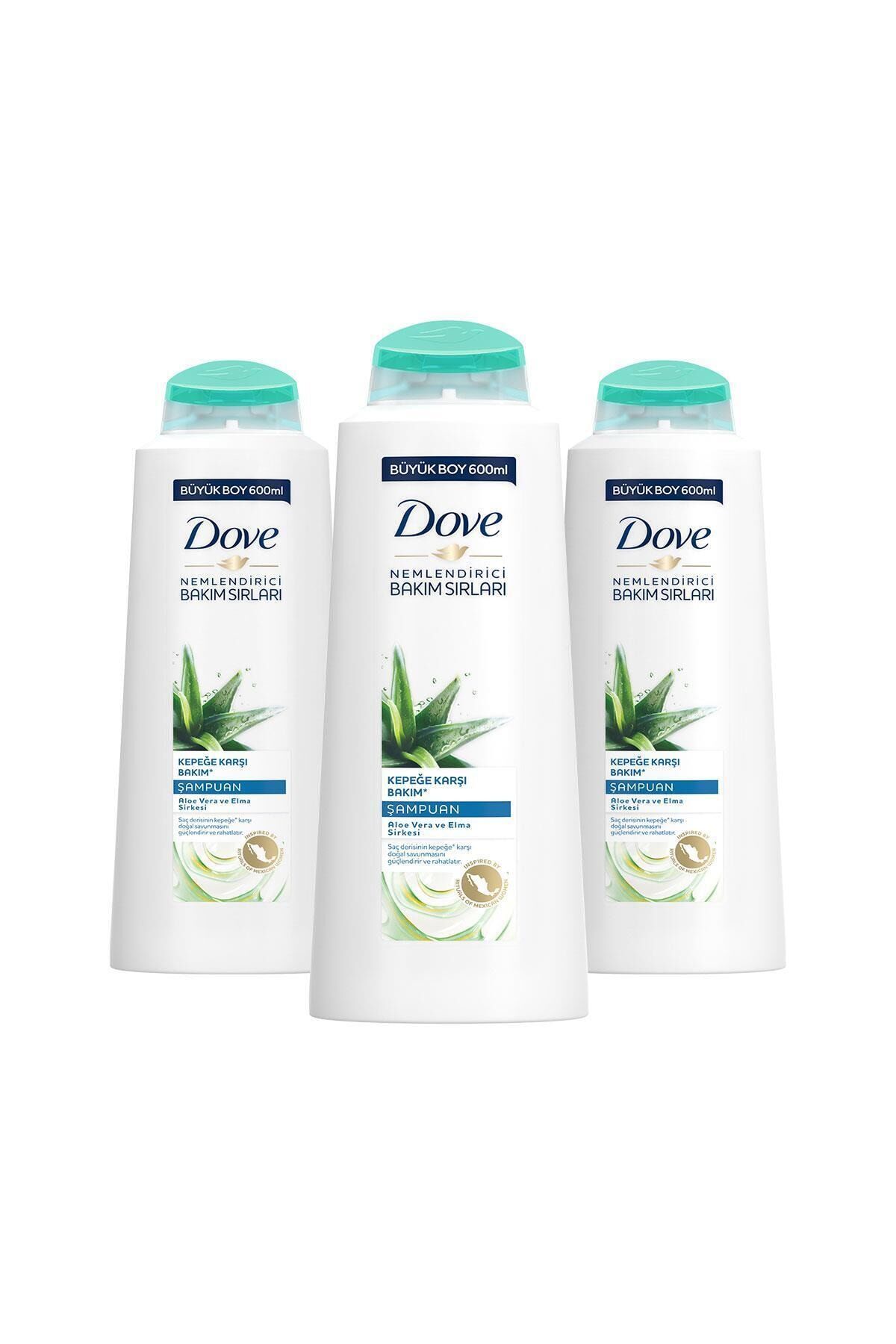 Dove Lotus Çiçeği ve Pirinç Suyu Özlü Canlandırıcı Bakım Şampuan 600 ml x 3