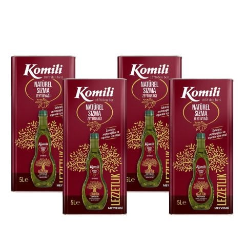 Komili Sızma Zeytinyağı Teneke 5 L x 4