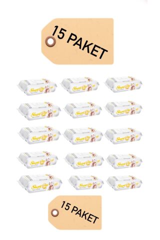 Sensitive 90 Yaprak 15'li Paket Islak Mendil & Havlu