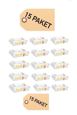 Sensitive 90 Yaprak 15'li Paket Islak Mendil & Havlu