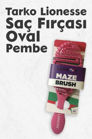 Tarko Lionesse Saç Fırçası Oval Pembe