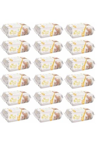 Islak Havlu Mendil 90 Yaprak 18 Li Set Sensitive Plastik Kapaklı