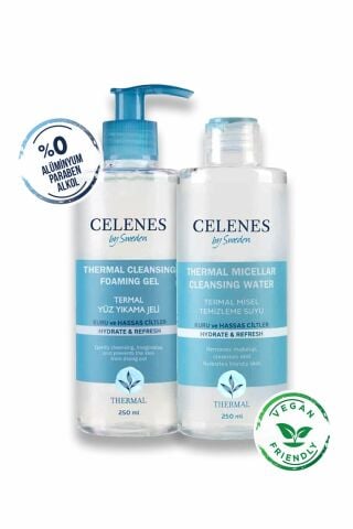 Celenes By Sweden Thermal Temizleme Jeli ve Misel Temizleme Suyu 250 ml
