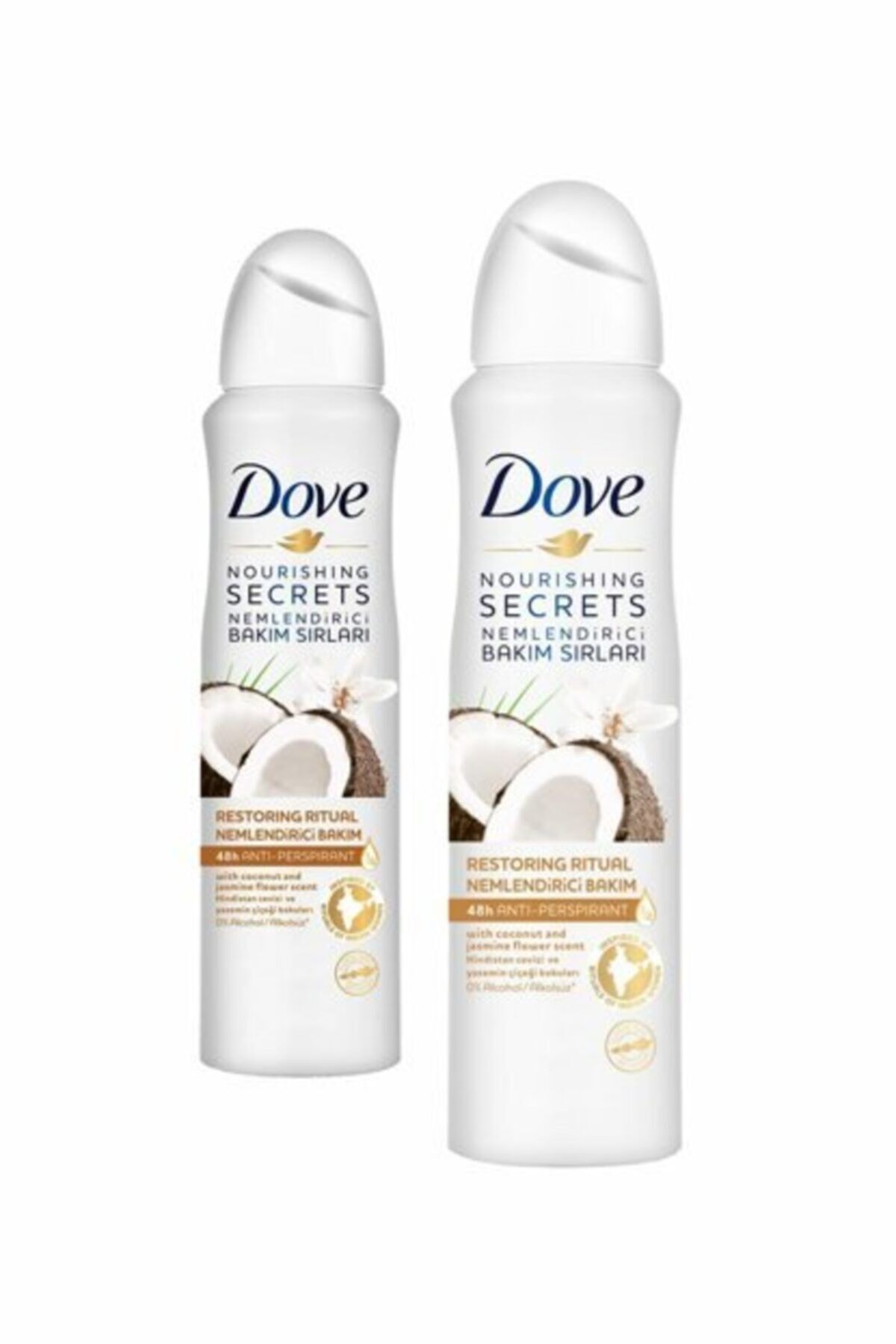 Dove Hindistan Cevizi Kadın Sprey Deodorant 150 ml x 2