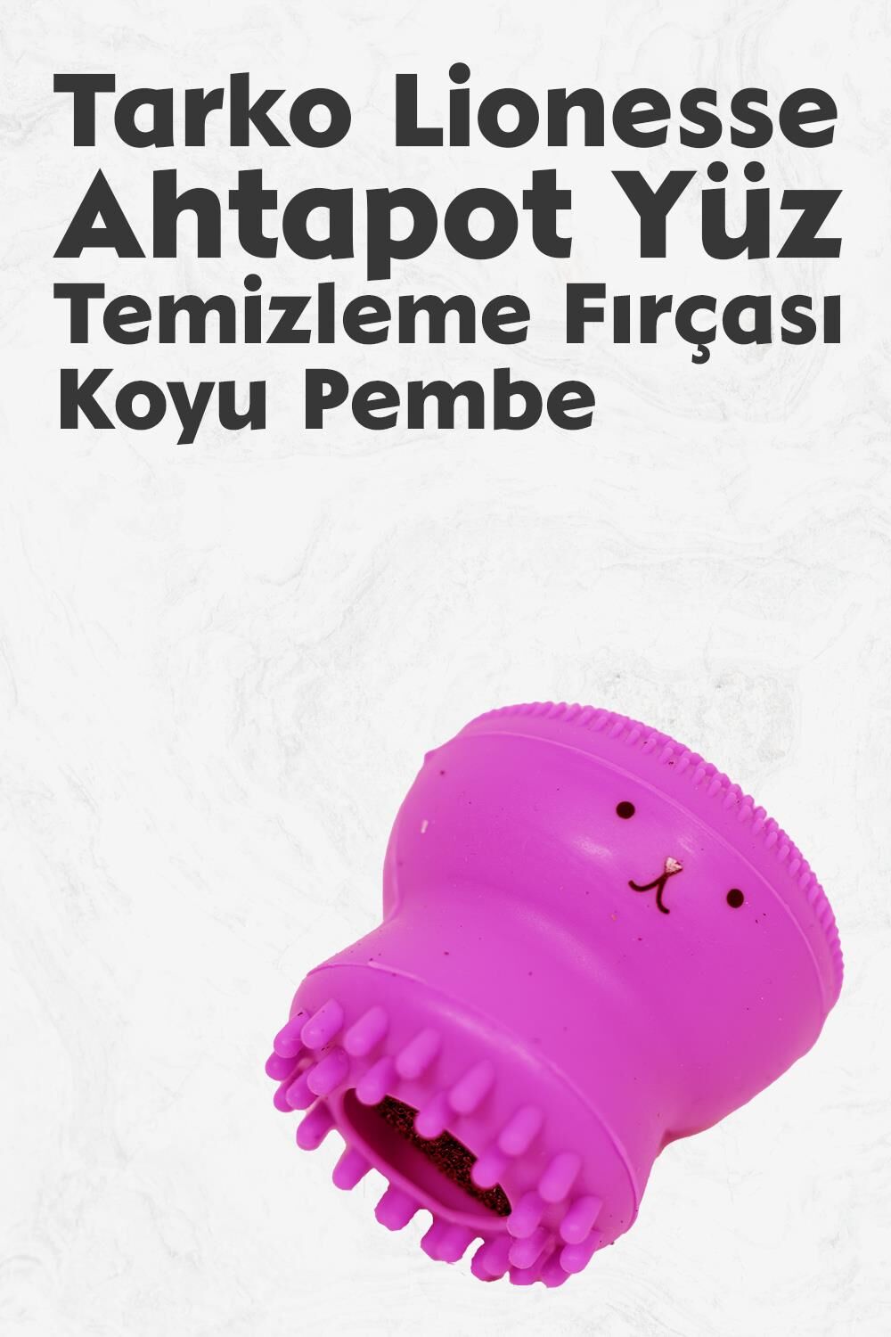 Tarko Lionesse Ahtapot Yüz Temizleme Fırçası - Koyu Pembe