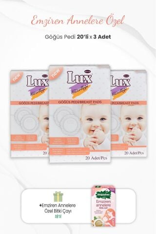 Lux 3'lü Göğüs Pedi ve Emziren Annelere Özel Bitki Çayı