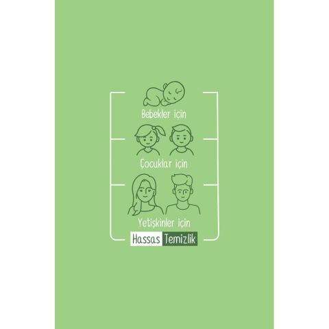 Sleepy Natural 7 Paket Kişisel Bakım Havlusu 100'lü ve Rosie