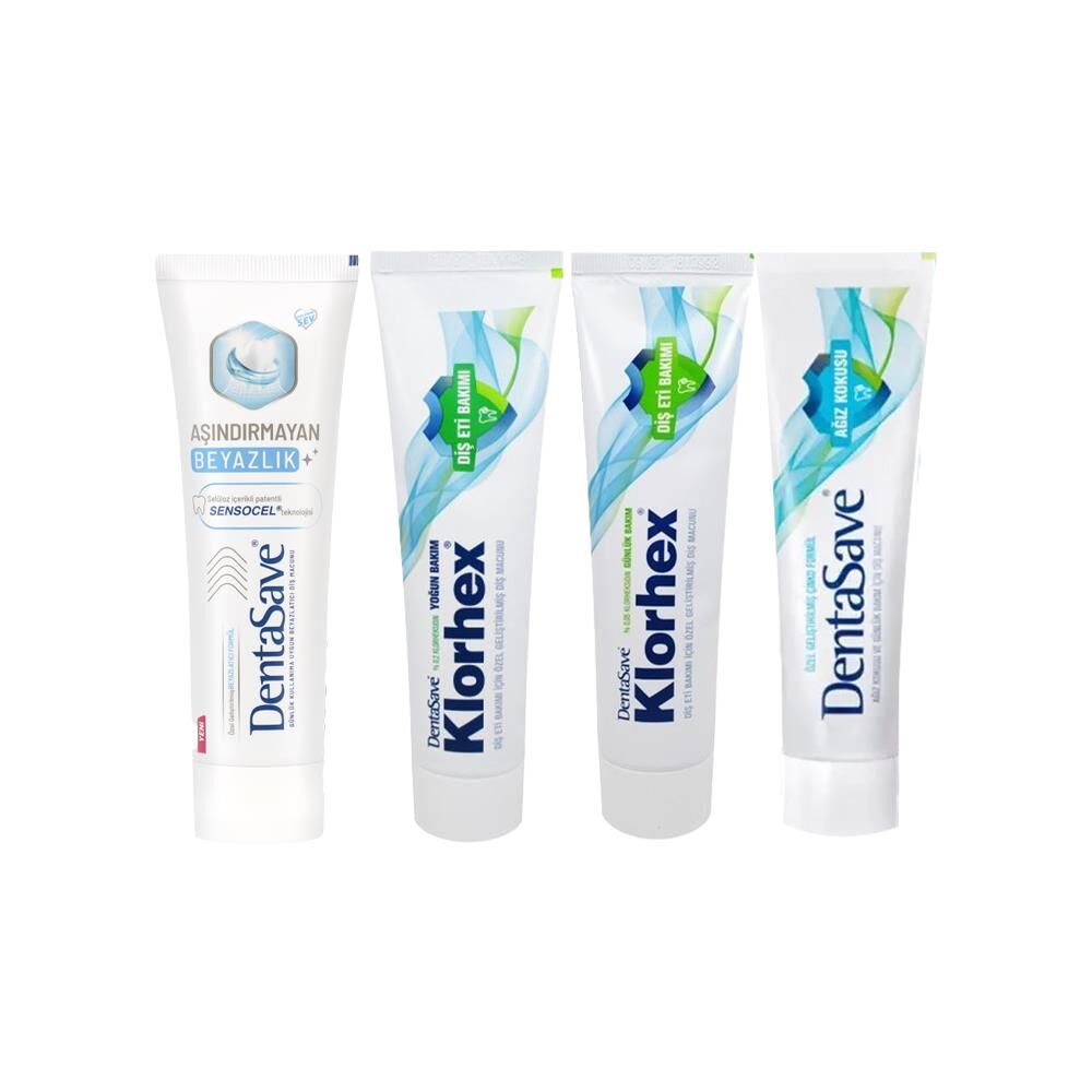 DentaSave Diş Macunu Ağız Kokusu Çinko, Aşındırmayan Beyazlık, Günlük ve Yoğun Bakım 75 ml