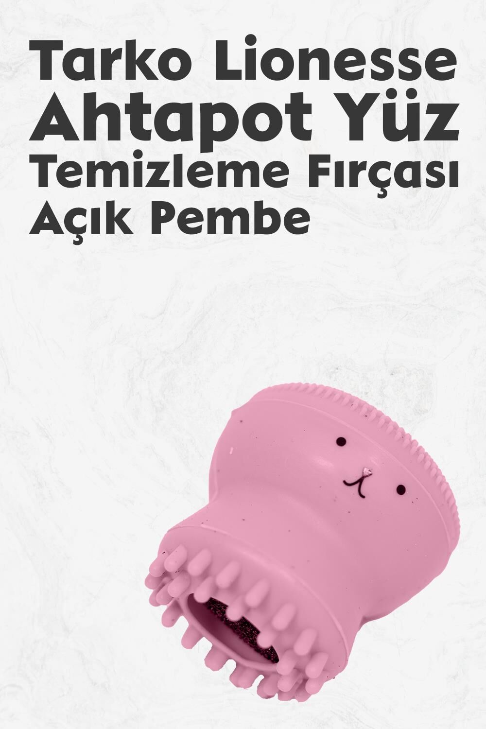Tarko Lionesse Ahtapot Yüz Temizleme Fırçası - Açık Pembe