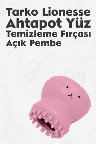 Tarko Lionesse Ahtapot Yüz Temizleme Fırçası - Açık Pembe