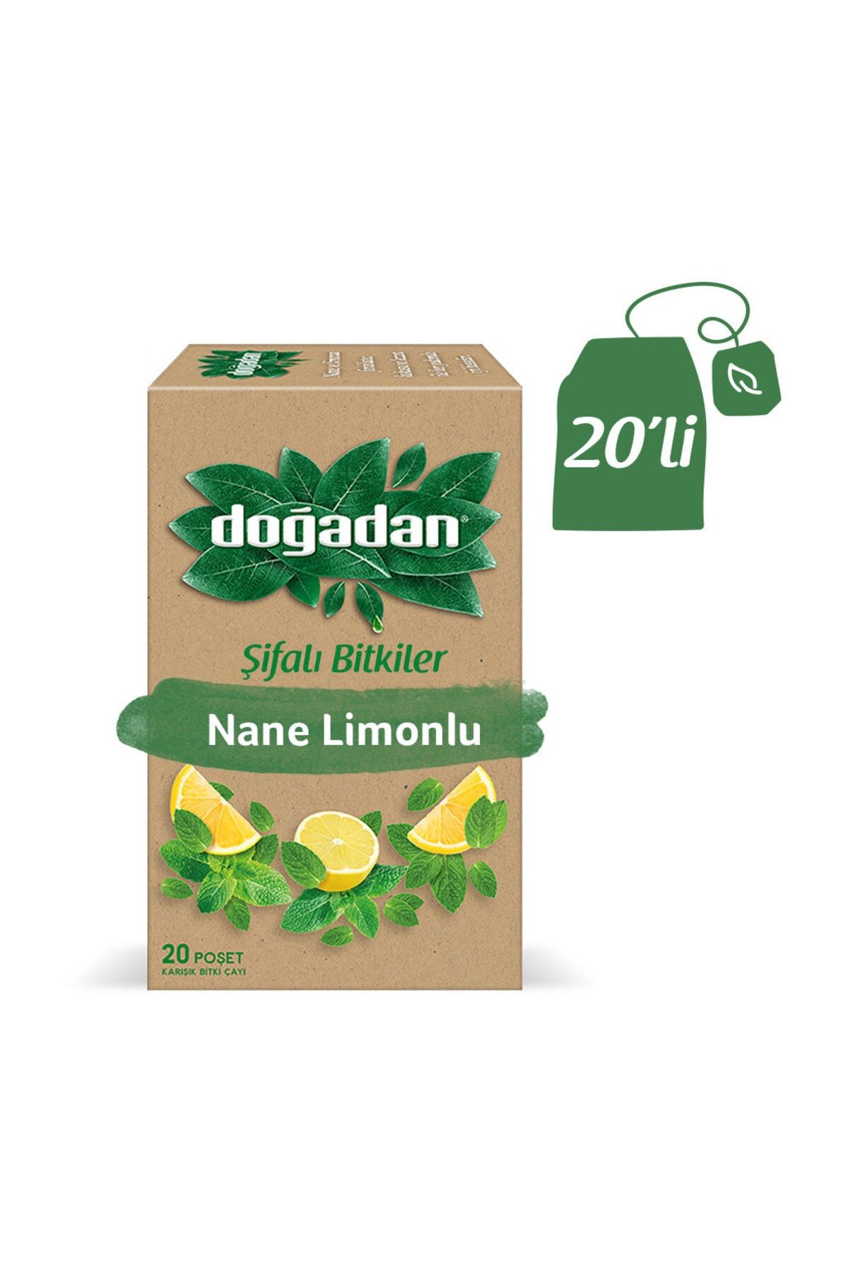 Doğadan Nane Limonlu Bitki Çayı 20'li