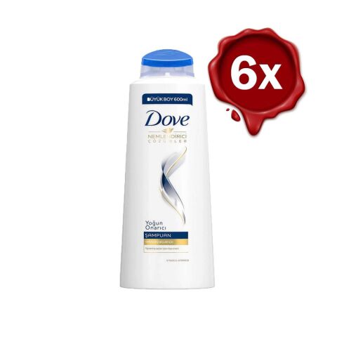 Dove Yoğun Onarıcı Saç Bakım Şampuanı x 6