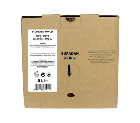Eyüp Sabri Tuncer Klasik Limon Kolonyası 5 Litre