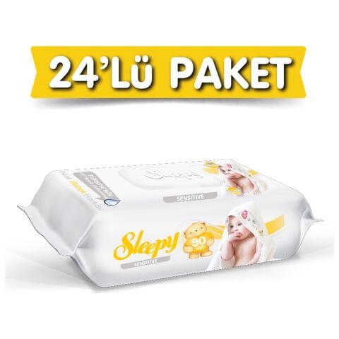 Sleepy Sensitive Islak Havlu 24X90 Lı