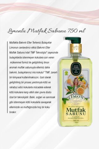 Limonlu Mutfak Sabunu 750 ML 5 Al 4 Öde ve Rosie Pamuk