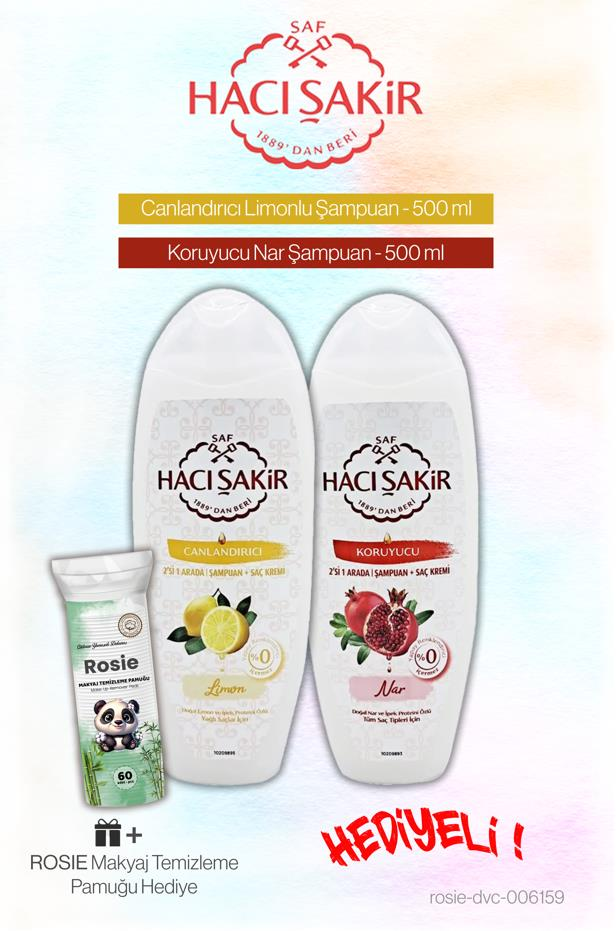 Hacı Şakir Narlı ve Limonlu 2 si 1 Arada Şampuan, Rosie Pamuk