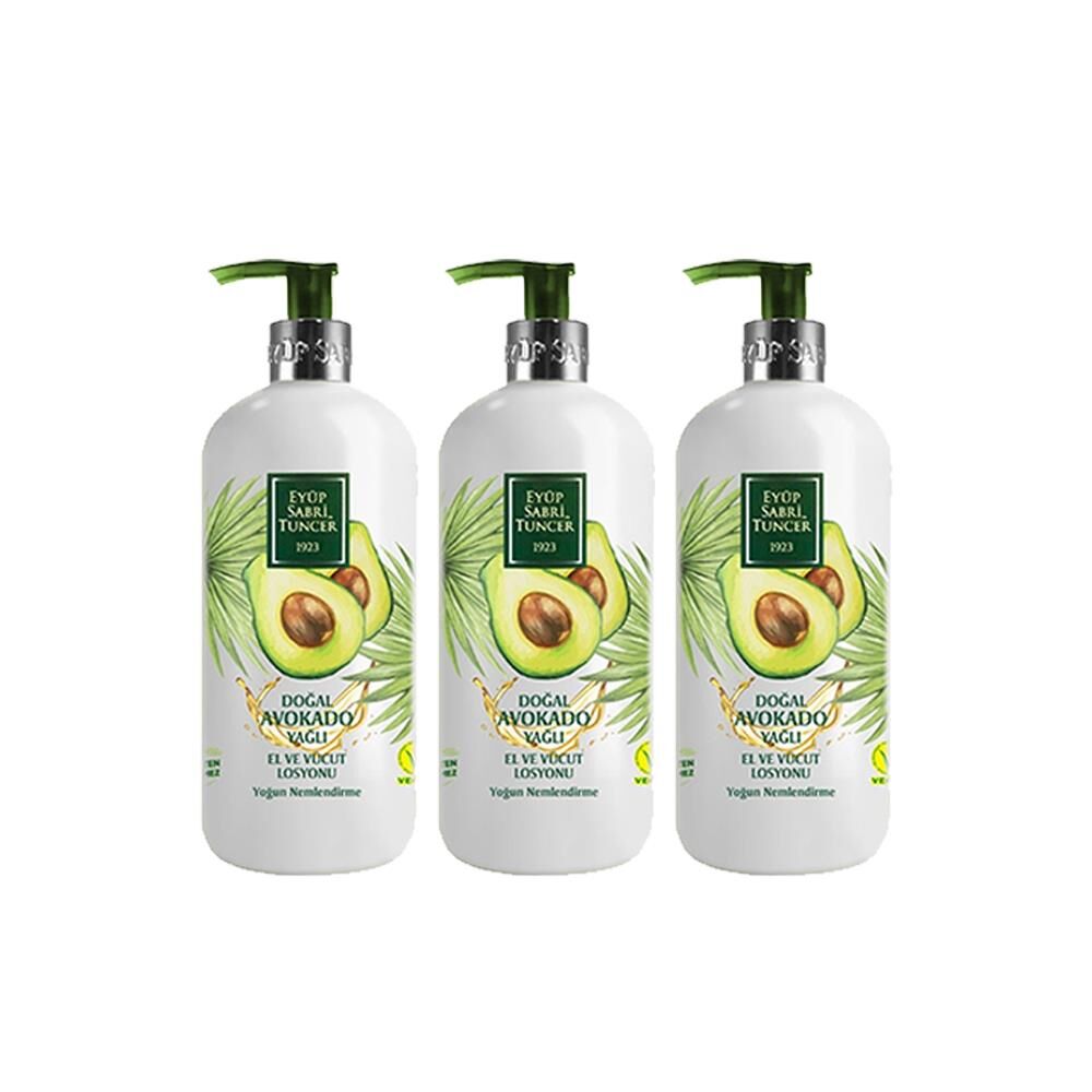 Eyüp Sabri Tuncer Doğal Avokado Yağlı El Ve Vücut Losyonu 500 ML x 3 Adet