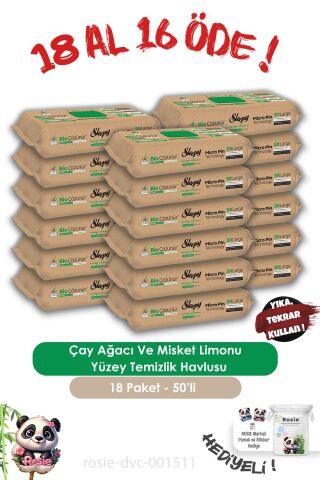 18 AL 16 ÖDE Sleepy 50'li Bio Çözünür Çay Ağacı Ve Misket Limonu ve ROSIE