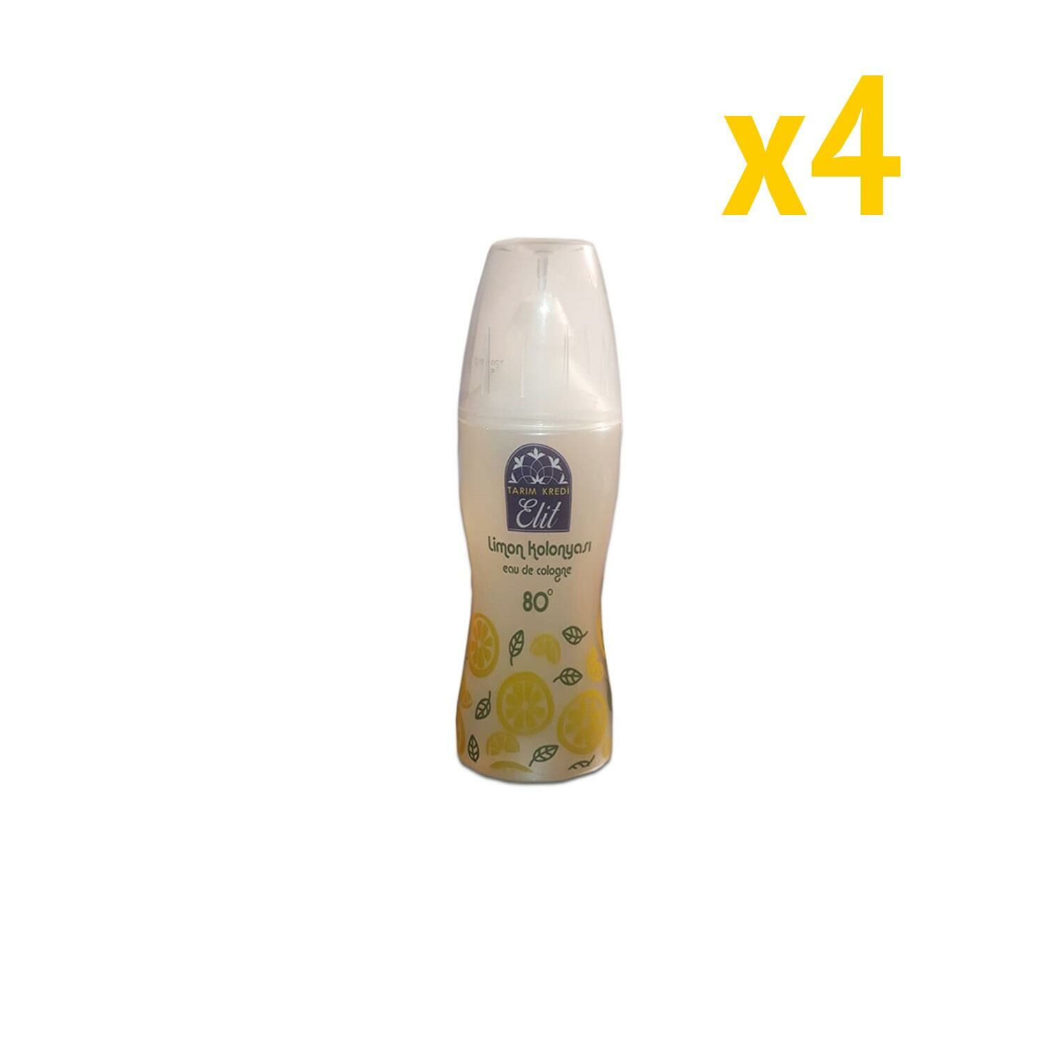 Tarım Kredi Elit Limon Kolonyası 125 ML x 4
