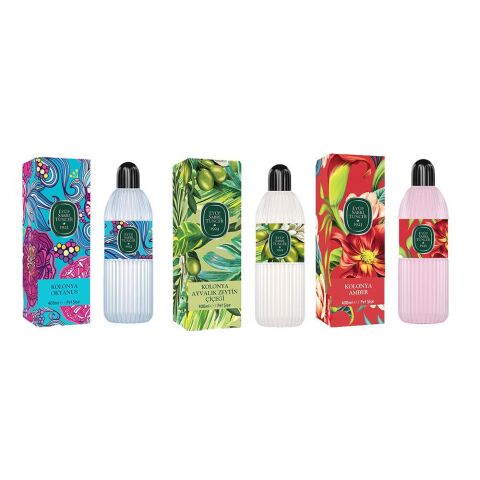 Eyüp Sabri Tuncer Kolonya Okyanus, Ayvalık Zeytin Çiçeği ve Amber Pet Şişe 400 ml