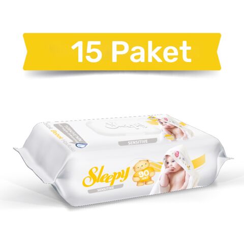 Sleepy Sensitive Islak Havlu 15X90 Lı 1350 Yaprak