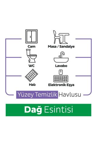 Sleepy Mountain Yüzey Temizlik Havlusu Dağ Esintisi 6x100 (600 Yaprak)