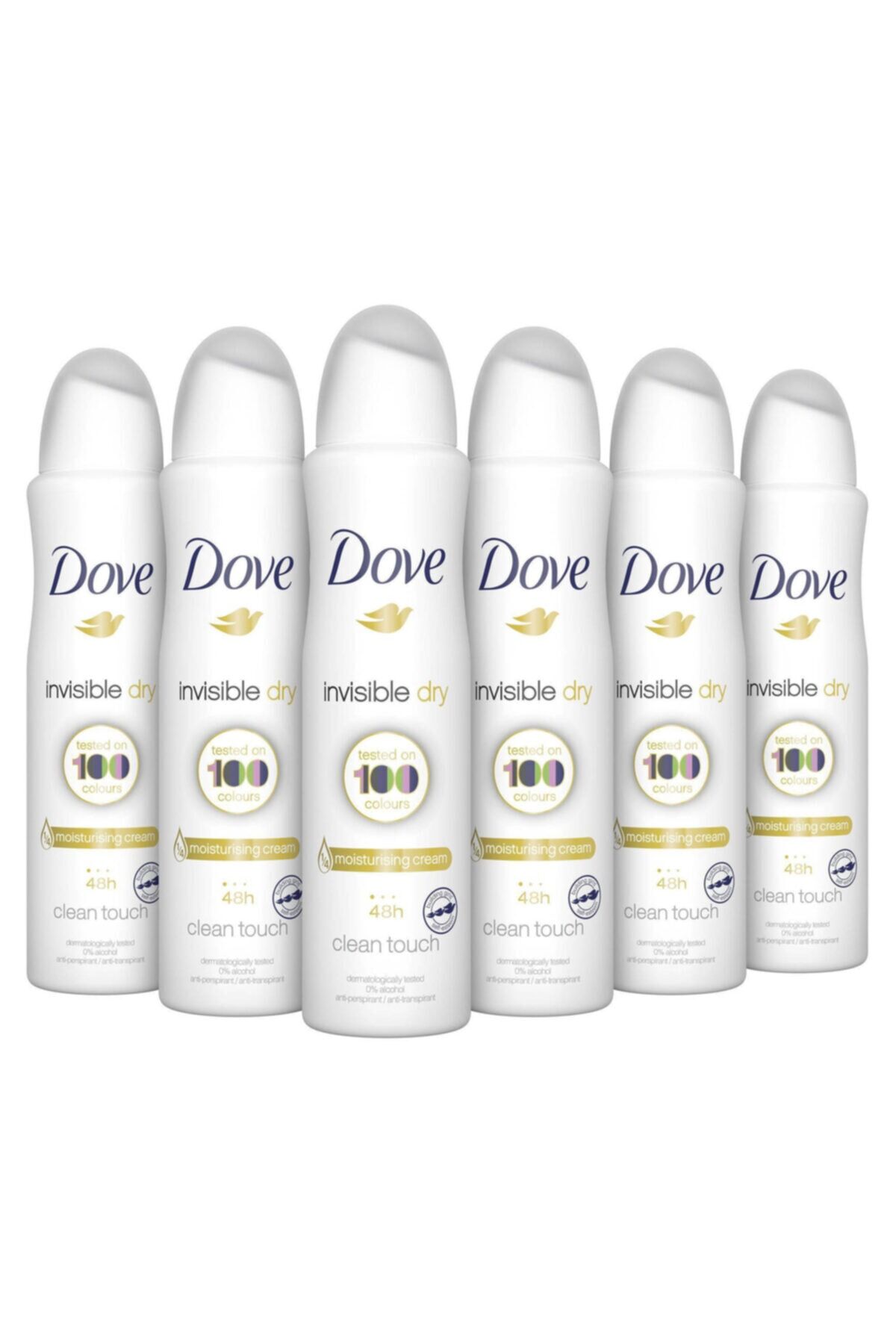 Dove Invisible Dry Kadın Sprey Deodorant 150 ml x 6