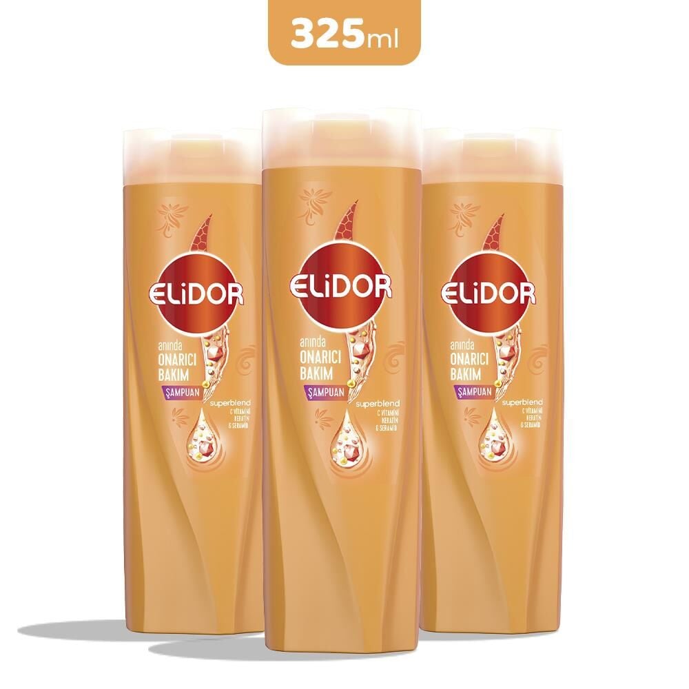 Elidor Superblend Onarıcı Bakım Şampuanı 325 ml x 3